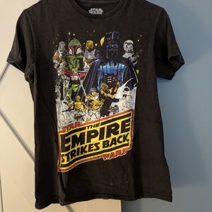 Star Wars The Empire Strikes Back Black Graphic Tee